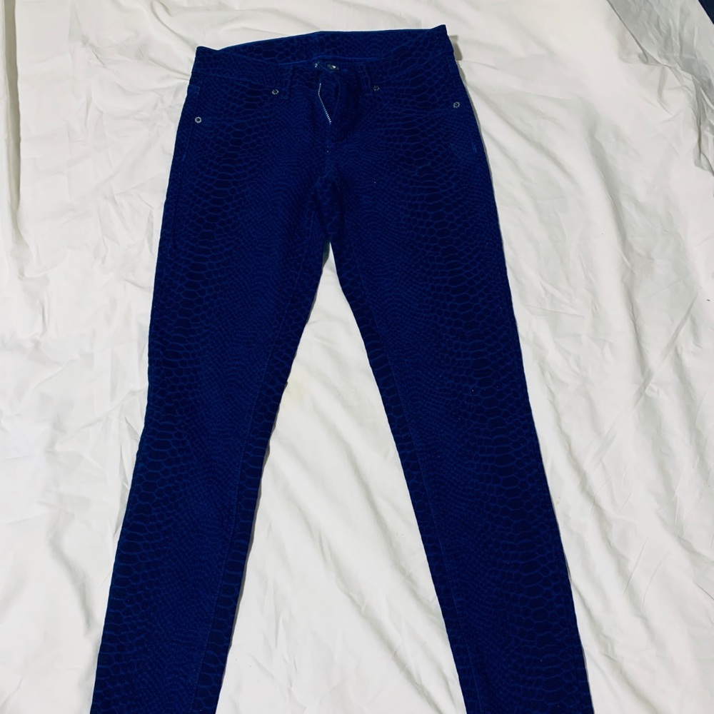LF Blue Snake Print Jeans